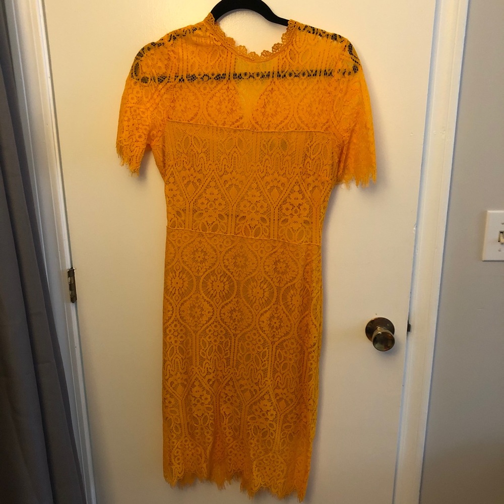Lulu’s Yellow Lace Dress